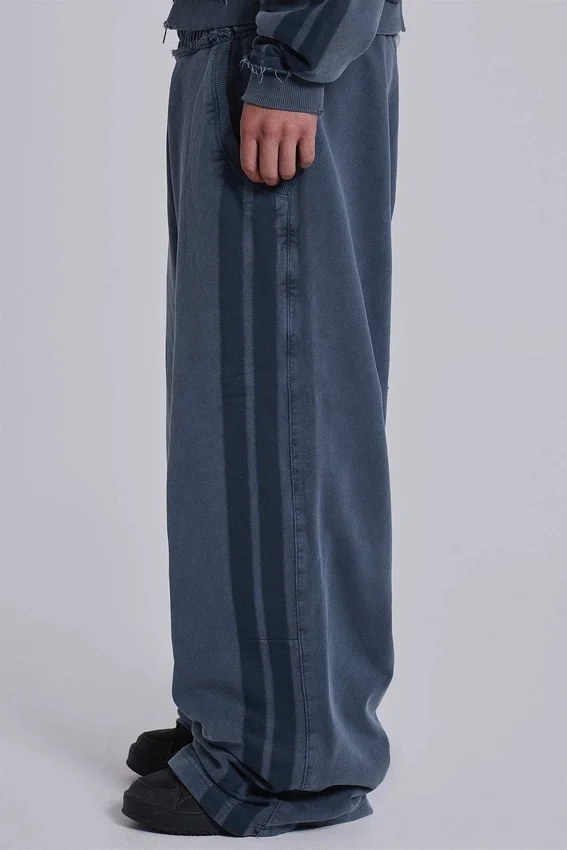 Blaue, sportliche, weite „Monster Joggers“