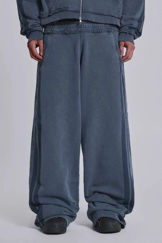 Blaue, sportliche, weite „Monster Joggers“