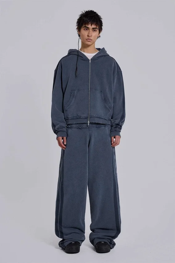 Blaue, sportliche, weite „Monster Joggers“