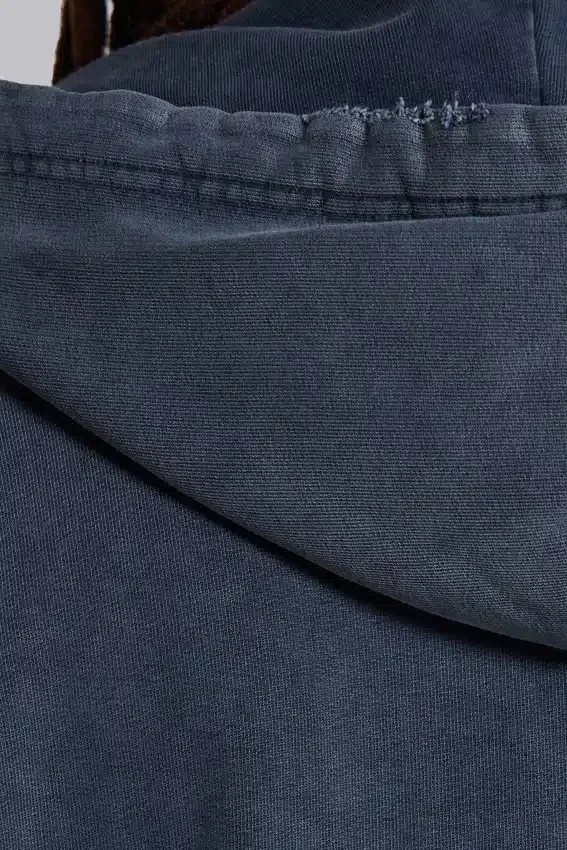 Blauer, sportlicher, weiter Monster Hoodie