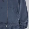 Blauer, sportlicher, weiter Monster Hoodie