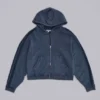Blauer, sportlicher, weiter Monster Hoodie