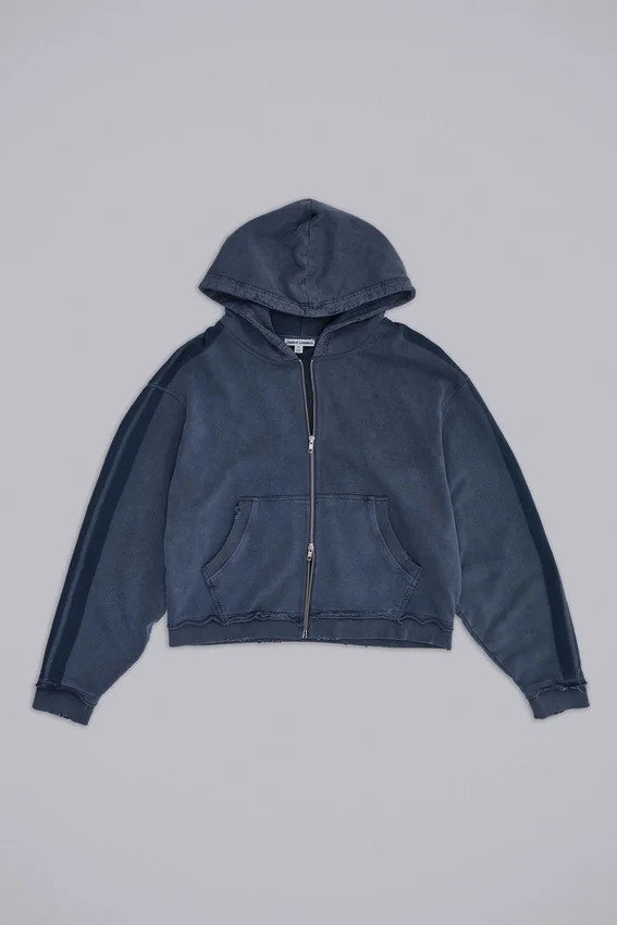 Blauer, sportlicher, weiter Monster Hoodie