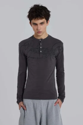 „Blessed“ Henley-Oberteil