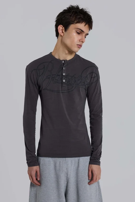 „Blessed“ Henley-Oberteil