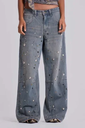 „Bolted Studded Colossus“-Jeans