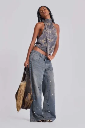 „Bolted Studded Colossus“-Jeans