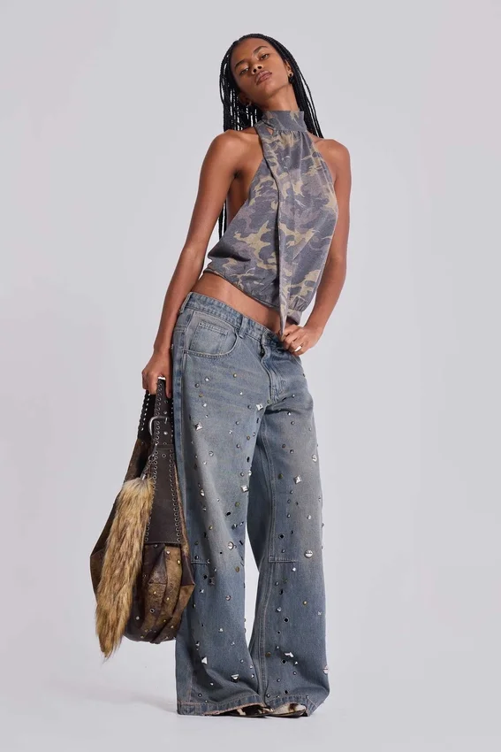 „Bolted Studded Colossus“-Jeans