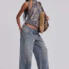 „Bolted Studded Colossus“-Jeans