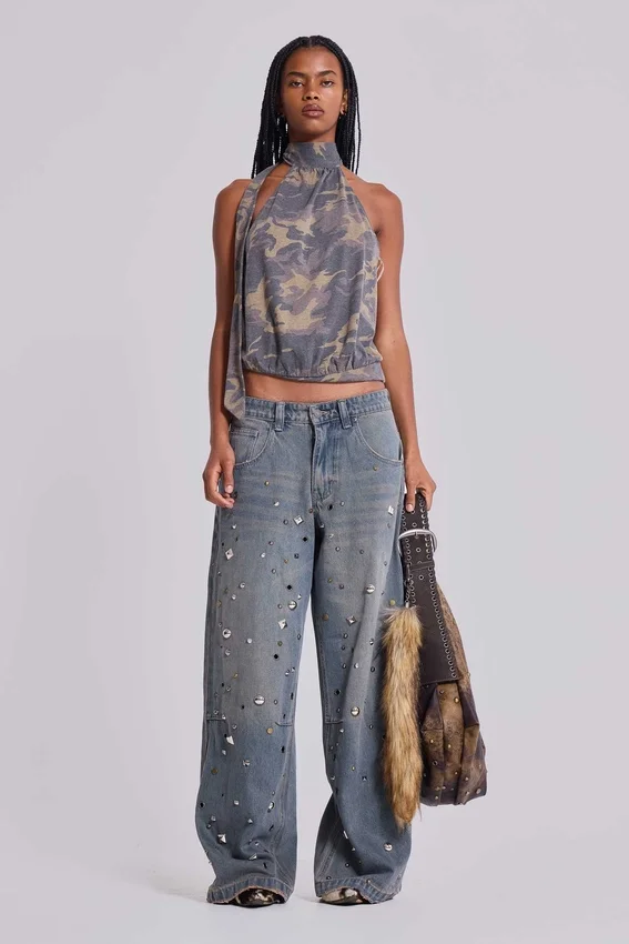 „Bolted Studded Colossus“-Jeans