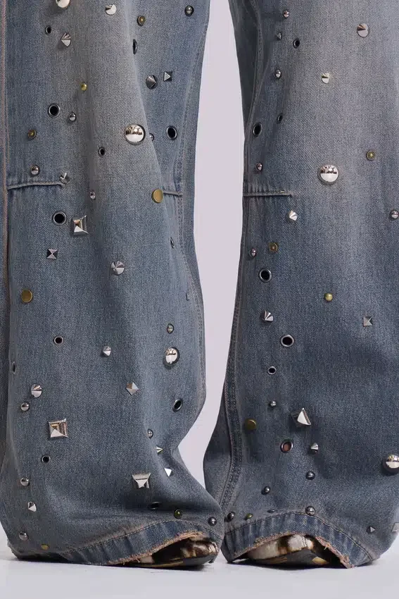 „Bolted Studded Colossus“-Jeans