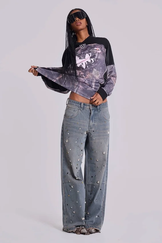 „Bolted Studded Colossus“-Jeans