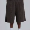 Braune karierte XL Goliath Shorts