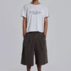 Braune karierte XL Goliath Shorts