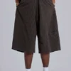 Braune karierte XL Goliath Shorts