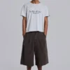 Braune karierte XL Goliath Shorts