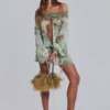 Breccia Mini-Kleid mit Verzierungen