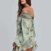 Breccia Mini-Kleid mit Verzierungen