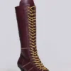 Burgunderfarbene Brooke-Boxerstiefel