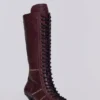 Burgunderfarbene Brooke-Boxerstiefel