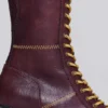 Burgunderfarbene Brooke-Boxerstiefel