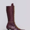 Burgunderfarbene Brooke-Boxerstiefel