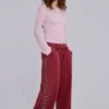 Burgunderrote Hardcore Jewel Monster Joggers