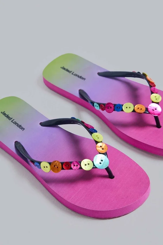 „Button Ombre“-Flip-Flops