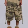 Cadet-Shorts in verwaschener Camouflage-Optik