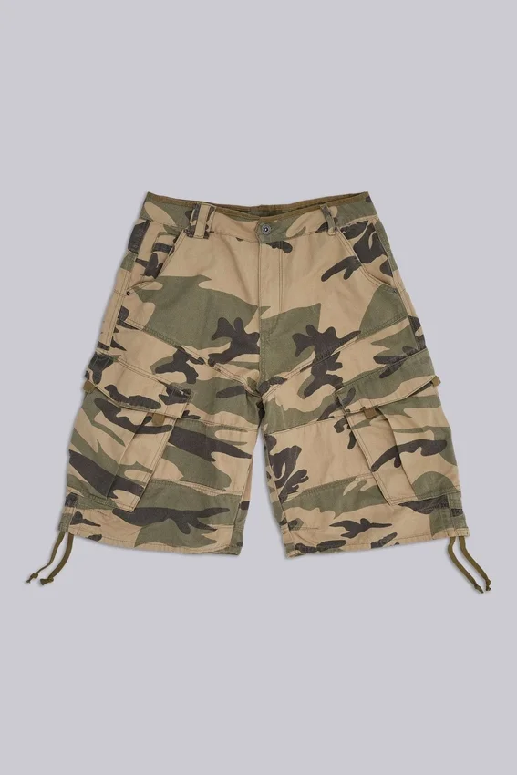 Cadet-Shorts in verwaschener Camouflage-Optik