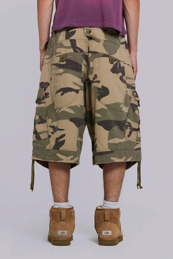 Cadet-Shorts in verwaschener Camouflage-Optik