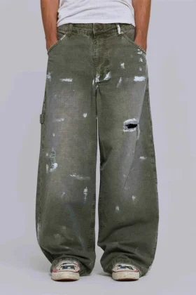 Carpenter-Jeans aus Ripstop in „Painted Khaki“