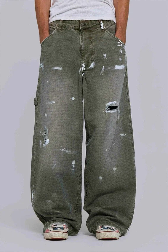 Carpenter-Jeans aus Ripstop in „Painted Khaki“