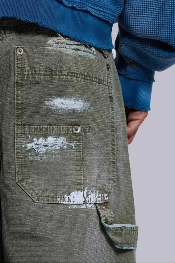 Carpenter-Jeans aus Ripstop in „Painted Khaki“