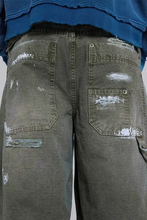 Carpenter-Jeans aus Ripstop in „Painted Khaki“
