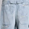 Carpenter-Jeans mit Nadelstreifen und doppelten Knieverstärkungen
