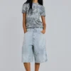 T-Shirt mit Totenkopf-Camouflage-Print
