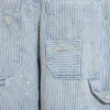 Carpenter-Shorts mit Nadelstreifen und doppelten Knieverstärkungen