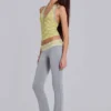 Cassia Lace Henley-Haltertop