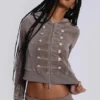 Cavalier Military-Velours-Hoodie