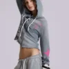 Cleo Graphic Zip-Through-Hoodie