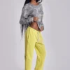 Cleo Jogginghose mit lockerer Bootcut-Passform in Neon