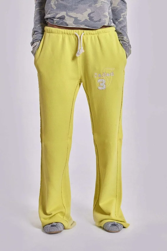 Cleo Jogginghose mit lockerer Bootcut-Passform in Neon