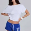 Cleo Mini-Jogging-Shorts in Blau