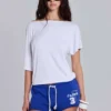 Cleo Mini-Jogging-Shorts in Blau