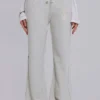 Cleo Slouchy Bootcut Jogger in Grau meliert
