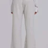 Cleo Slouchy Bootcut Jogger in Grau meliert