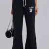 Cleo Slouchy Bootcut-Jogginghose in Schwarz