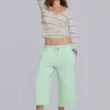 Cleo Slouchy Crop-Jogginghose in Mint