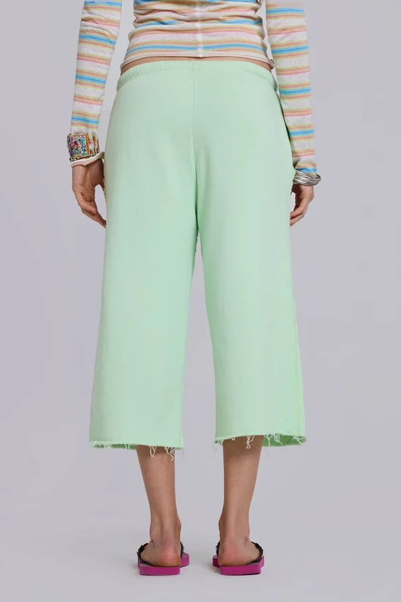 Cleo Slouchy Crop-Jogginghose in Mint